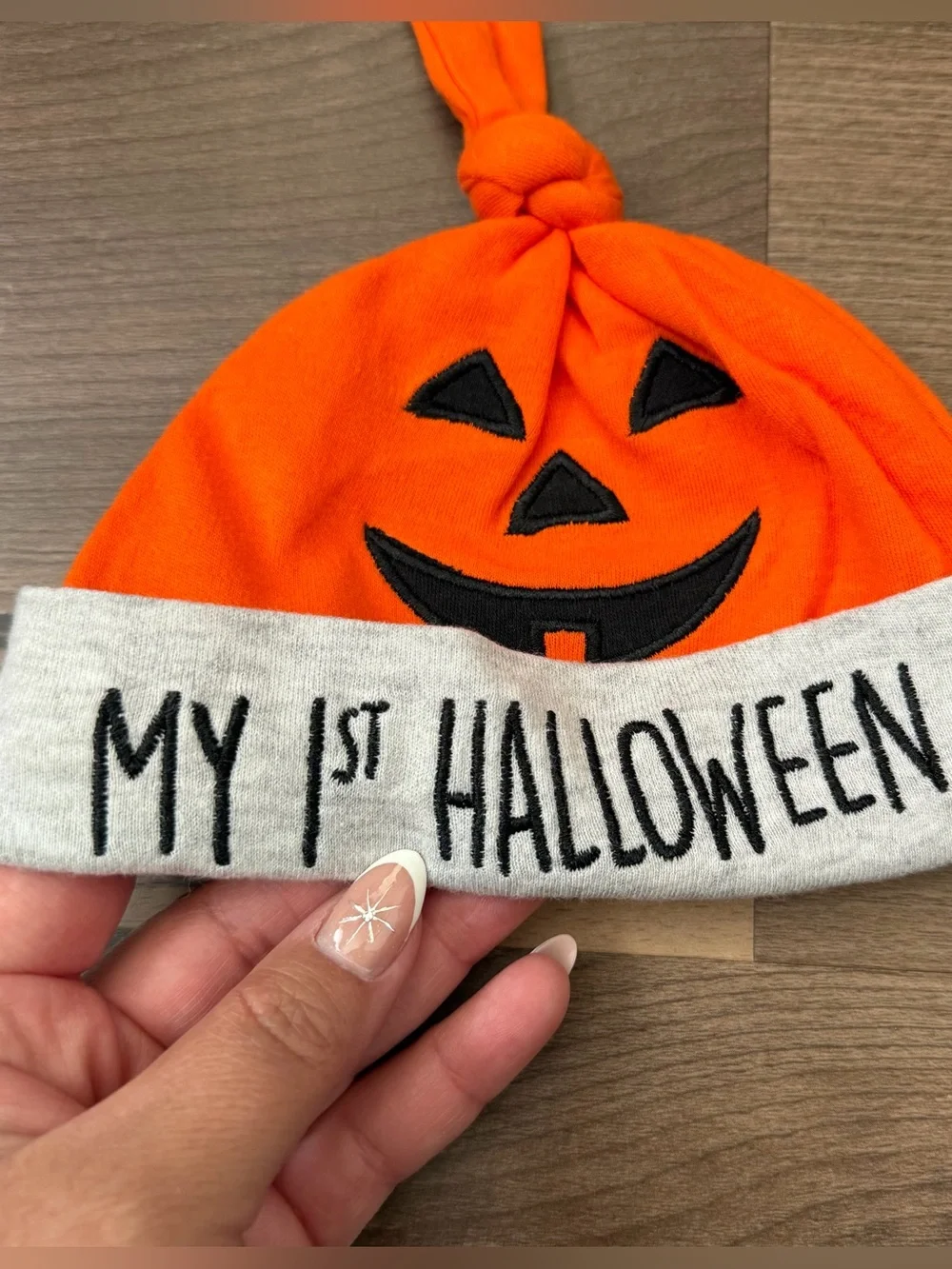 Carter's Newborn Striped Halloween Pumpkin Zip Footies & 1st Halloween Beanie